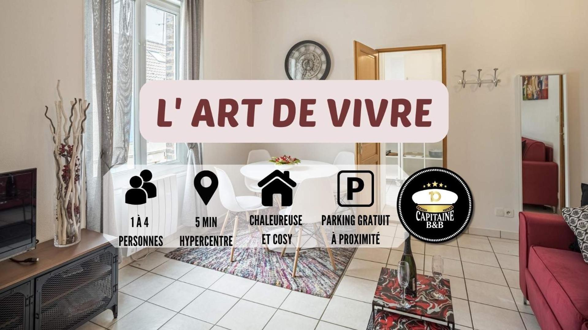 Appartement L' Art De Vivre - 3 Min Hypercentre - 4 Personnes à Troyes Extérieur photo